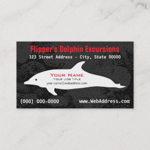 Carte De Visite Visite personnalisée de dauphins Excursions côti
