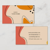 Carte de visite visitekaartje (Voorkant / Achterkant)