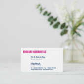 Carte De Visite Visitenkarte klar und deutlich (Debout devant)