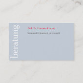 Carte De Visite Visitenkarten Frischer Luxus (Dos)