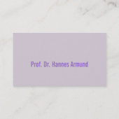 Carte De Visite Visitenkarten Frischer Luxus (Dos)