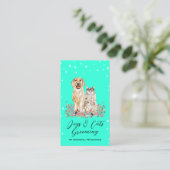 Carte De Visite Visites de contrôle de chats à patte sarcelle (Debout devant)