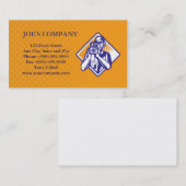 Carte de visite visuel de cameraman d'équipe de (Devant / Derrière)