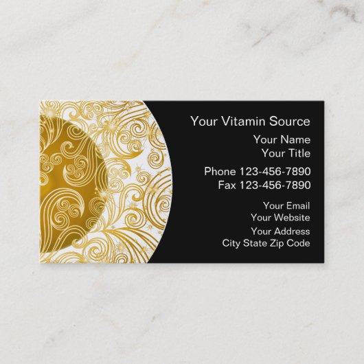 Carte de visite Vitamines (Devant)