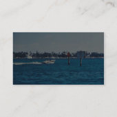 Carte De Visite Vitesse en bateau à travers la zone de ralenti de (Dos)