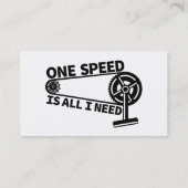 Carte De Visite Vitesse simple, vélos de piste, BMX, vélo à engren (Dos)