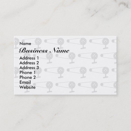 Carte De Visite Vitesse simple, vélos de piste, BMX, vélo à engren (Devant)