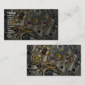 Carte De Visite Vitesses abstraites de montre (Devant / Derrière)