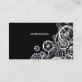 Carte De Visite Vitesses argentées 3 de Steampunk (Dos)