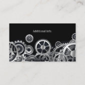 Carte De Visite Vitesses argentées 5 de Steampunk (Dos)