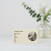 Carte De Visite Vitesses et clés dans l'atelier de construction (Debout devant)