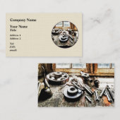 Carte De Visite Vitesses et clés dans l'atelier de construction (Devant / Derrière)