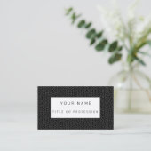 Carte De Visite Vitrail noir (Debout devant)
