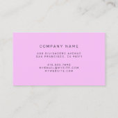 Carte De Visite Vitrail rose (Dos)