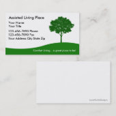Carte de visite vivant aidé (Devant / Derrière)