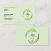 Carte de visite vivant vert (Devant / Derrière)