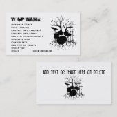 Carte De Visite Vivent le battement au rythme de la création (Devant / Derrière)