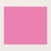 Carte De Visite Vivid Framboise Pinkish Rouge moderne élégant tend (Intérieur déplié)