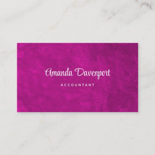 Carte De Visite Vivid magenta abstract watercolor (Devant)