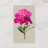 Carte De Visite Vivid Peony rose (Dos)