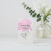 Carte De Visite Vivid Peony rose (Debout devant)