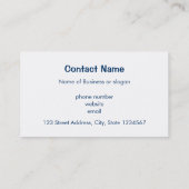 Carte De Visite Vivid Purple Watercolor (Dos)