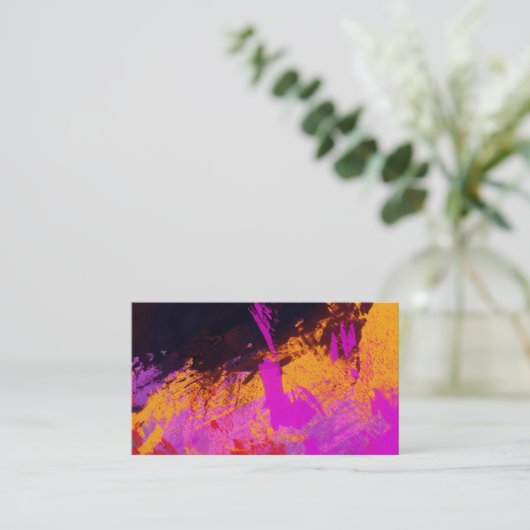 Carte De Visite Vivid Scape Abstrait (Debout devant)