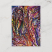 Carte De Visite VIVIEN ET MERLIN Bleu pourpre Imaginaire orange (Dos)