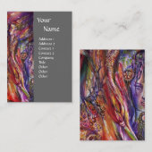 Carte De Visite VIVIEN ET MERLIN Imaginaire rose violet gris (Devant / Derrière)