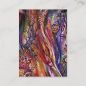 Carte De Visite VIVIEN ET MERLIN Parchemin d'Imaginaire rose viole (Dos)