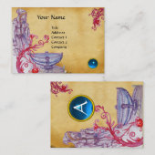 Carte De Visite VIVIEN MONOGRAM gem violet (Devant / Derrière)