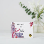 Carte De Visite VIVIEN MONOGRAM Jeu jaune coquille métallique (Debout devant)