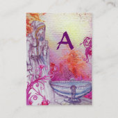 Carte De Visite VIVIEN MONOGRAM or papier métallique (Dos)