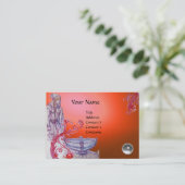 Carte De Visite VIVIEN MONOGRAS gemme orange blanc (Debout devant)