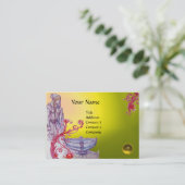 Carte De Visite VIVIEN MONOGRAS Jeu jaune blanc (Debout devant)