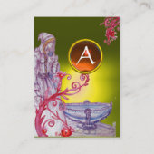 Carte De Visite VIVIEN MONOGRAS Jeu jaune orange blanc (Dos)