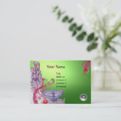 Carte De Visite VIVIEN MONOGRAS Jeu vert blanc (Debout devant)