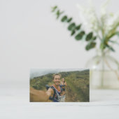 Carte De Visite Vlogger Influencer de la famille Photo complète (Debout devant)