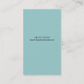 Carte De Visite Vocaliste (Dos)