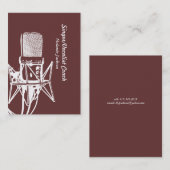 Carte De Visite Vocaliste (Devant / Derrière)