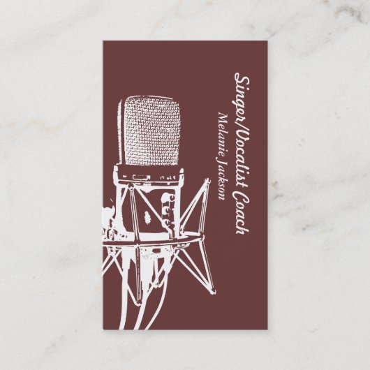Carte De Visite Vocaliste (Devant)