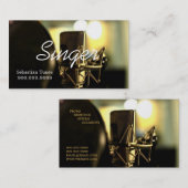 Carte De Visite Vocaliste, chanteur, interprète (Devant / Derrière)