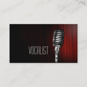 Carte De Visite Vocaliste, Chanteur, Interprète, Musique, Cours M