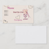 Carte De Visite Voeux donnés (Devant / Derrière)