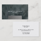 Carte De Visite Vogue Acier Artistique Accent (Devant / Derrière)