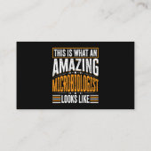 Carte De Visite Voici À Quoi Ressemble Un Microbiologiste Extraord (Dos)