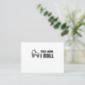 CARTE DE VISITE VOICI COMMENT JE ROULE SKATE ROLLER (Debout devant)