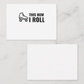 CARTE DE VISITE VOICI COMMENT JE ROULE SKATE ROLLER (Devant / Derrière)