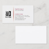 Carte De Visite Voicover Artiste Compétences de divertissement Sim (Devant / Derrière)