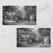 Carte De Visite Voie cyclable N&B (Devant / Derrière)